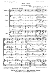 Ave Maria SATB choral sheet music cover